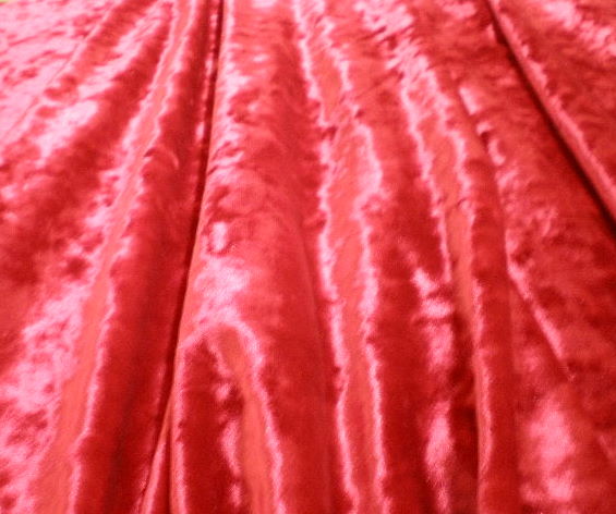 5. Red  Crushed Velvet